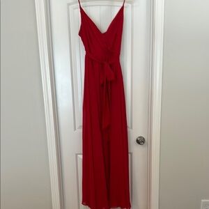 Premier Red Maxi Sundress Spaghetti Strap